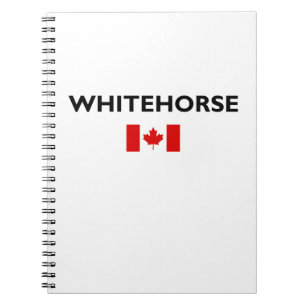 Whitehorse Canada Canadian Flag Light-Colour Notebook