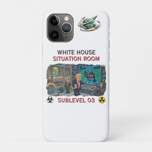 WHITEHOUSE SITUATION ROOM Case-Mate iPhone CASE (Back)