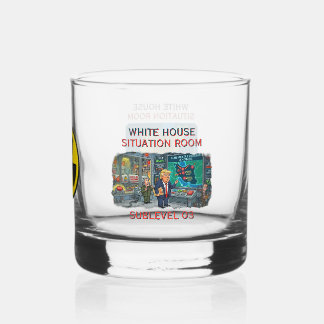 WHITEHOUSE SITUATION ROOM WHISKEY GLASS