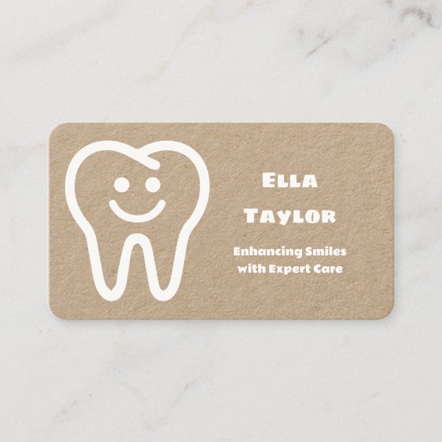 Whitening Smile Dental Premium Business Card (Front)