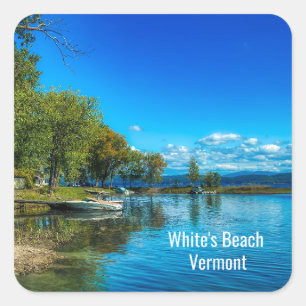 White's Beach, Vermont Square Sticker
