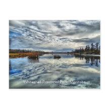 Whiteshell Autumn Reflection Postcard