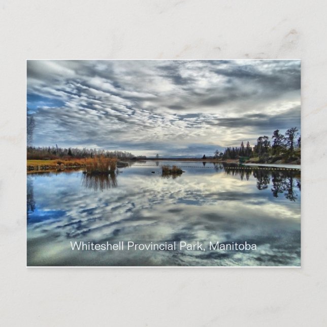 Whiteshell Autumn Reflection Postcard (Front)