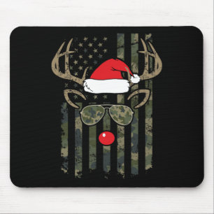 Whitetail Buck Bow Hunter Camo Funny Deer Hunting Mouse Mat