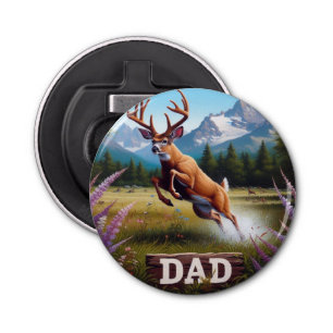 Whitetail Buck Deer Dad Bottle Opener