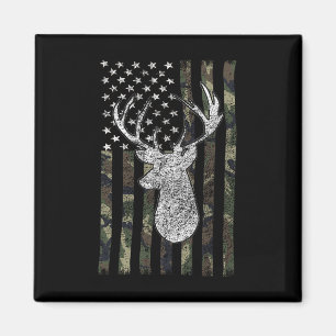 Whitetail Buck Deer Hunting American Camouflage Us Magnet