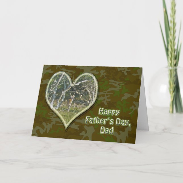 Whitetail Buck Father's Day Card (Front)