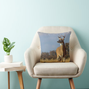 Whitetail Buck Throw Pillow