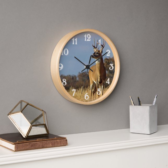 Whitetail Buck Wall Clock (Office)