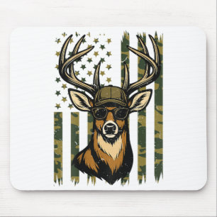 Whitetail Buck Youth Boy Deer Hunting Camo America Mouse Mat