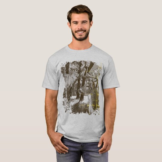 WhiteTail Deer, Alert Bucks, T-Shirt