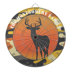 Whitetail Deer and Camo Dartboard