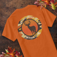 Whitetail Deer and Camo Round Design