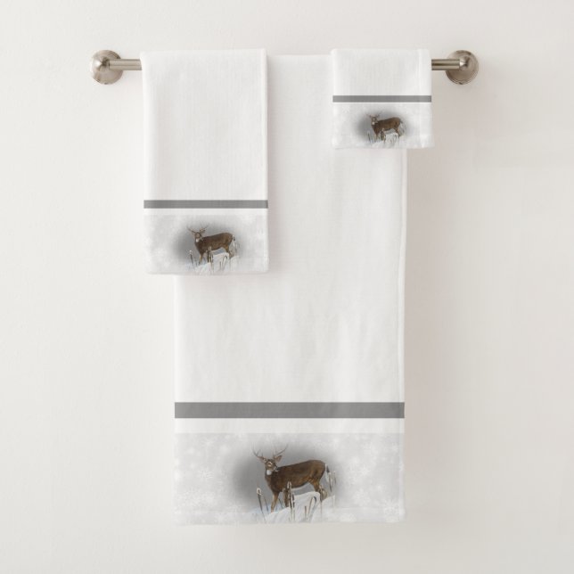 Whitetail Deer Bath Towel Set (Insitu)
