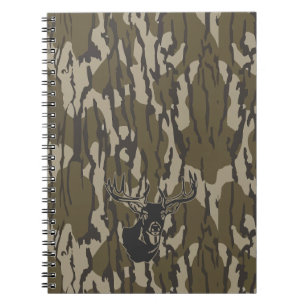 Whitetail Deer Bottomland Camo Hunting Camo Notebook
