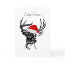 Whitetail Deer Christmas Card