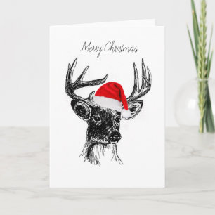 Whitetail Deer Christmas Card