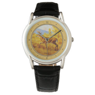 Whitetail Deer Golden Aspen Woods Watch