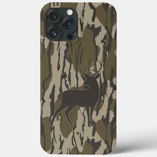 Whitetail Deer Hunting Camo: Vertical Bark Timber  Case-Mate iPhone Case (Back)