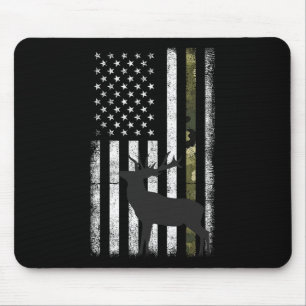 Whitetail Deer Hunting Hunter Elk Buck Camo Americ Mouse Mat