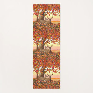 Whitetail Deer in Autumn New England Fall Colours Yoga Mat