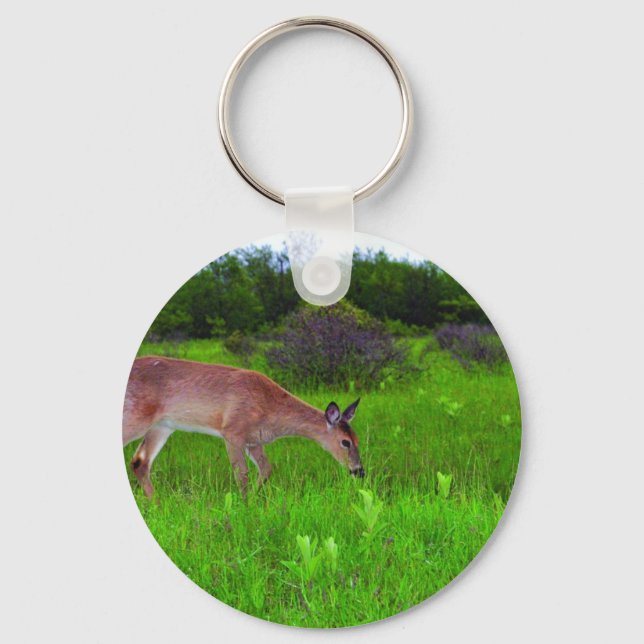Whitetail Deer Key Ring (Front)