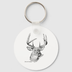 Whitetail Deer Key Ring
