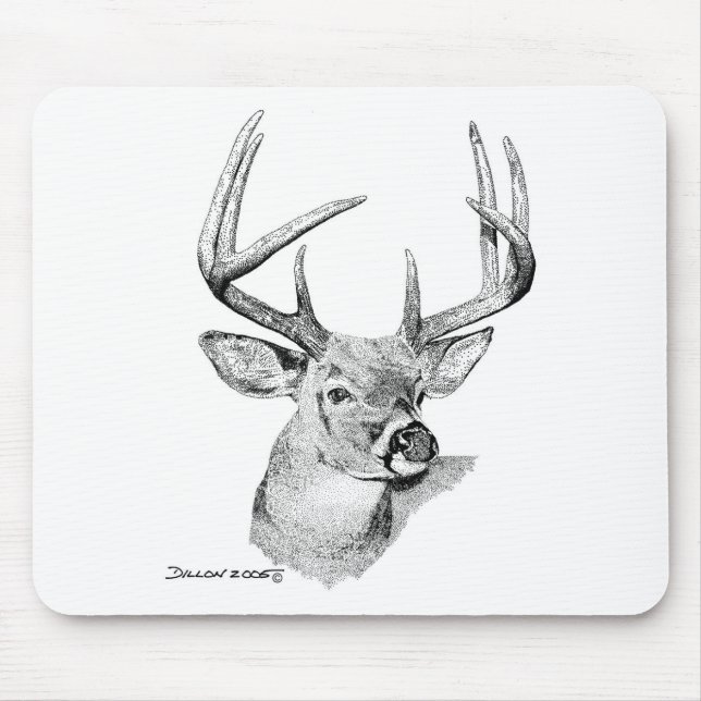 Whitetail Deer Mouse Mat (Front)