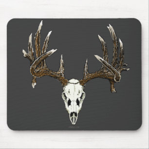 Whitetail deer skull 1 mouse mat