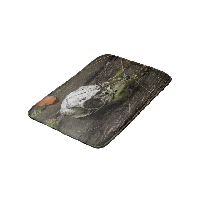 Whitetail Deer Skull Bath Mat (Angled)