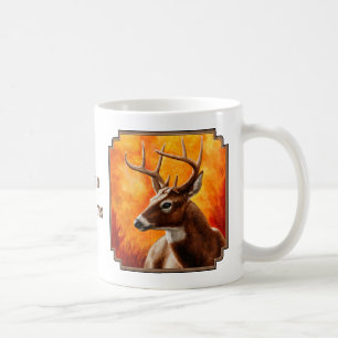 Whitetail Deer Trophy Buck Head Coffee Mug