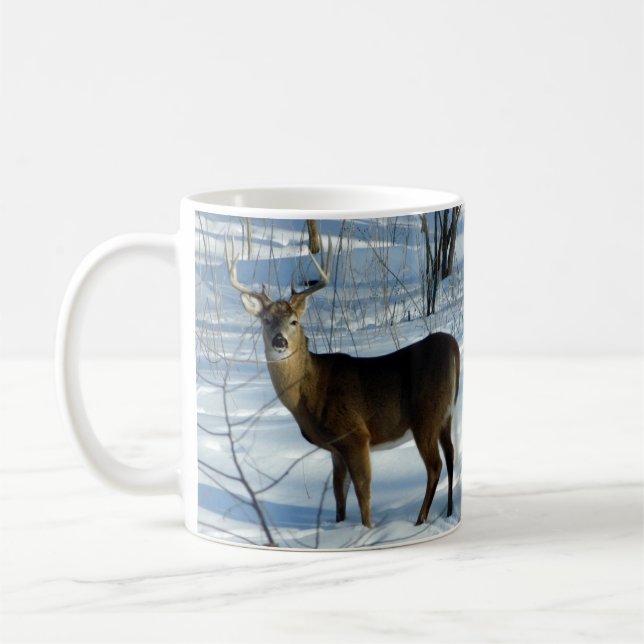 Whitetail Deer (Winter) Mug (Left)