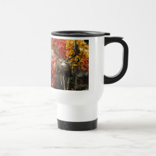 Whitetail In Autumn Travel Mug