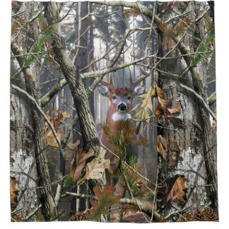 Whitetail in the Woods Shower Curtain