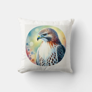 Whitetailed Hawk 100724AREF125 - Watercolor Cushion