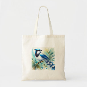 Whitethroated MagpieJay 120924AREF132 - Watercolor Tote Bag