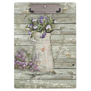 whitewashed barn wood farmhouse summer lavender clipboard