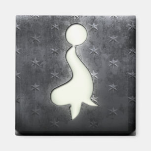 Whitewashed Sea lion Magnet