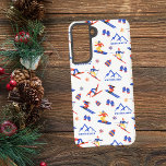 Whitewater British Columbia Ski Snowboard Pattern Samsung Galaxy Case<br><div class="desc">A funny winter skiing seamless pattern for the ski resort Whitewater in the Selkirk Mountains,  near Nelson,  British Columbia,  Canada,  North America.  Perfect gift idea for winter sports lovers: ski,  snowboard,  freestyle,  ski jump,  cross-country skiing.</div>