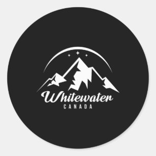 Whitewater Canada Ski Resort Skiing Snowboarding  Classic Round Sticker