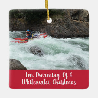 Whitewater Christmas Your Own Photo Ceramic Ornament