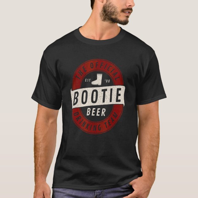 Whitewater Kayak Bootie Beer Drinking Team 2 T-Shirt (Front)