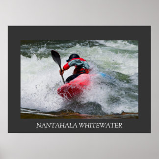 Whitewater Kayak Poster