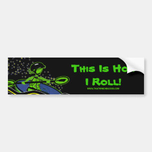 Whitewater Kayak Roll Bumper Sticker