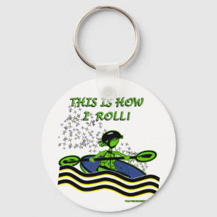 Whitewater Kayak Roll Key Ring