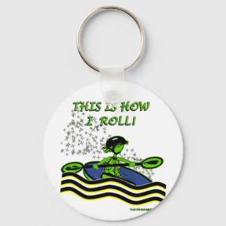 Whitewater Kayak Roll Key Ring