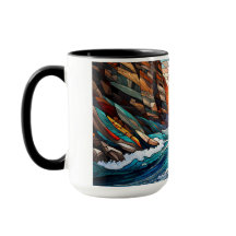 Whitewater kayaking in canyon mug