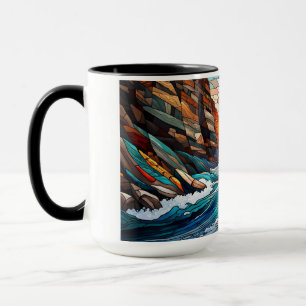 Whitewater kayaking in canyon mug
