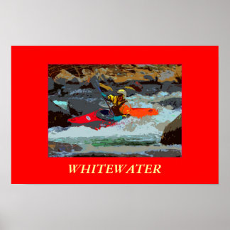 Whitewater Kayaking Photo Poster