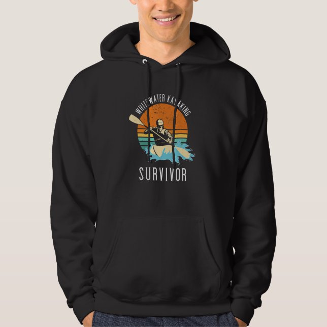 Whitewater Kayaking Survivor Hoodie (Front)